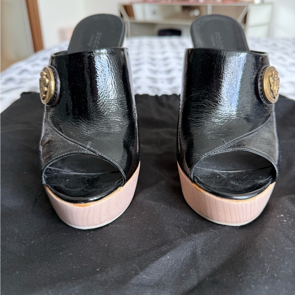 Gucci Black Women's Platform Mules